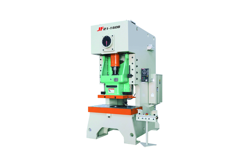 JF21 series open front fixed bed press with dry clutch and rigid overload protector